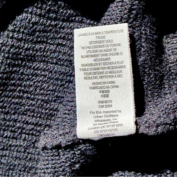 Free People Tunic Womens Medium Black Ottoman Oversized Sleeveless Mock Neck S - Picture 5 of 5